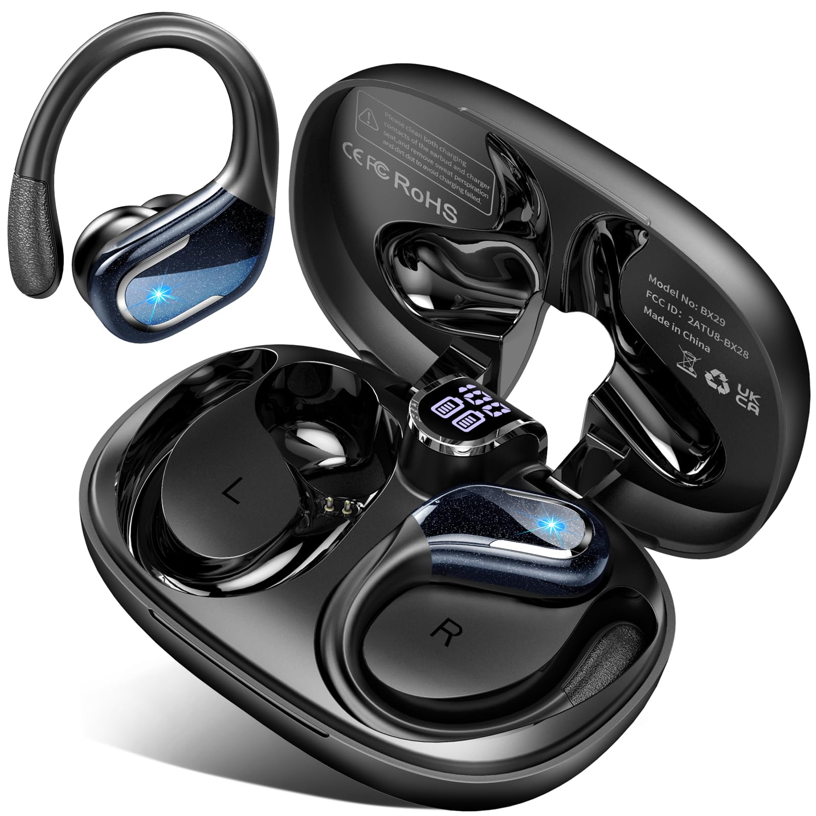 Amazon.com: Ltinist Wireless Earbuds, 75hrs Bluetooth 5.4